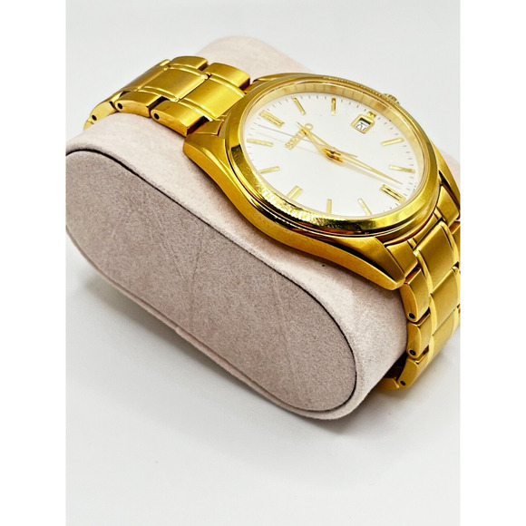 Seiko 6N52-00A0 SUR307 Gold Quartz Watch Authentic New W LUMINOX Gift Box - Picture 4 of 7